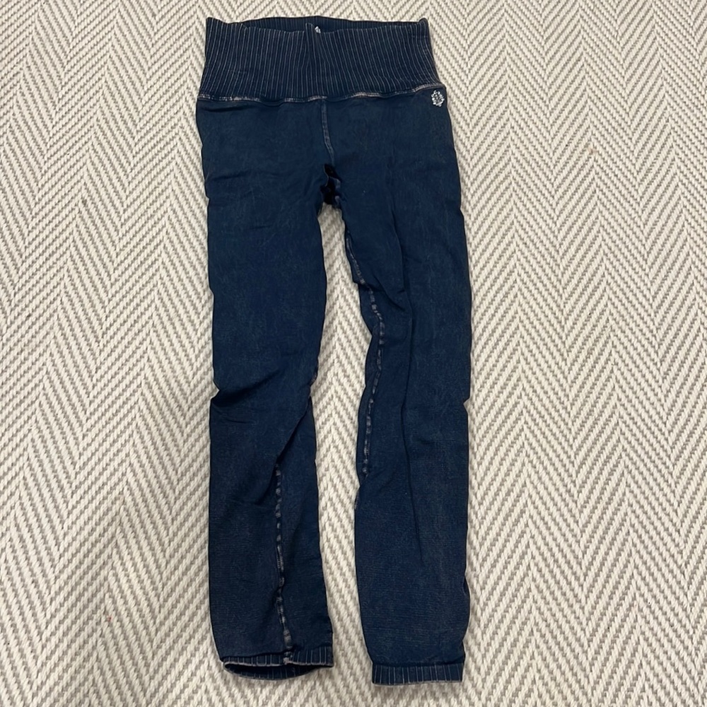 Free People high rise 7/8 Good Karma Legging